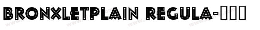 BronxLetPlain Regula字体转换